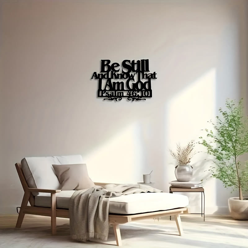 Christianartworkshop Psalm 46:10 Faith Decor: Quiet Reminder of His Sovereignty - image 1
