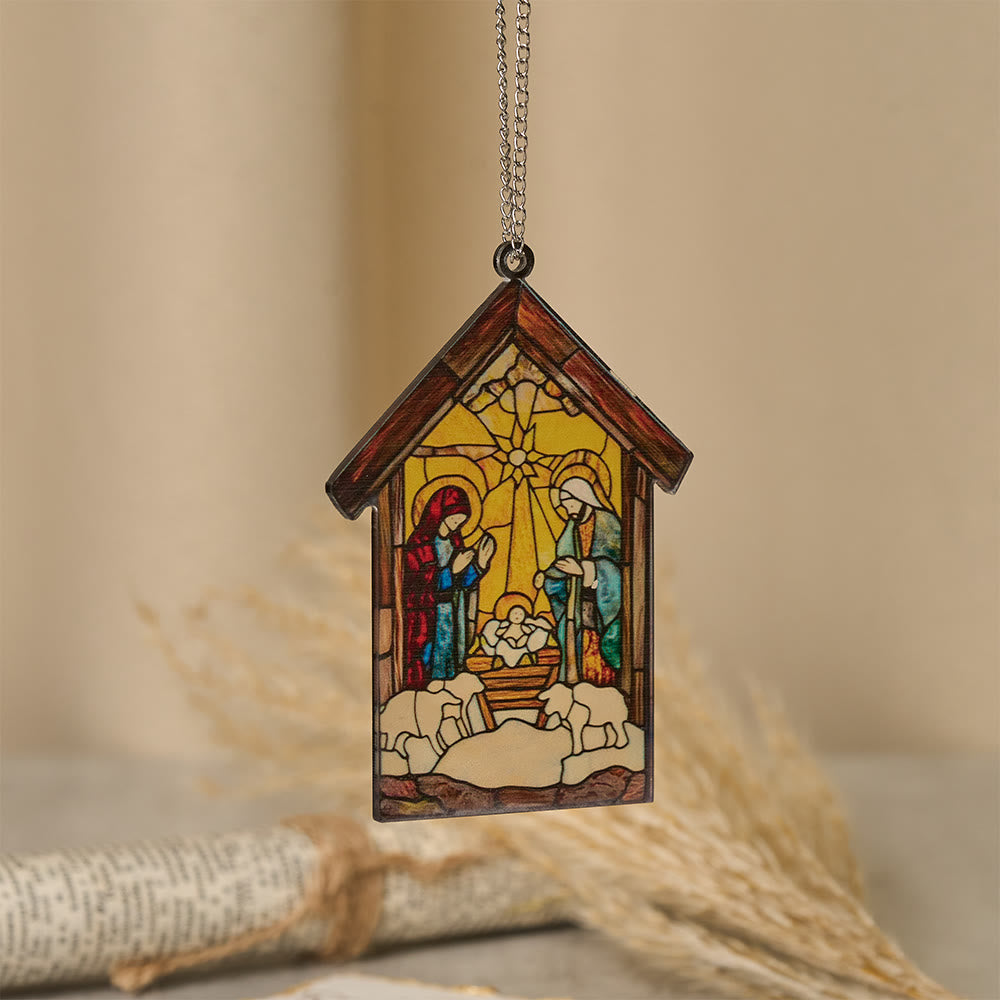 Christianartworkshop Guiding Light Nativity Scene Ornament: Portable Reminder of Holiday Grace - D - 30cm - image 6