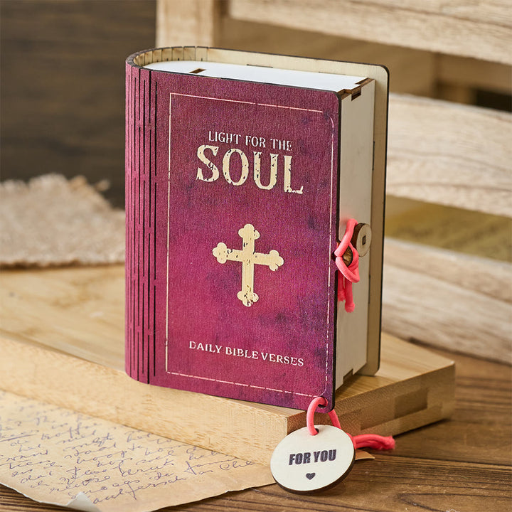 Christianartworkshop Handmade Wooden Verse Card Box: Quiet Reminder of Comfort & Grace - image 4