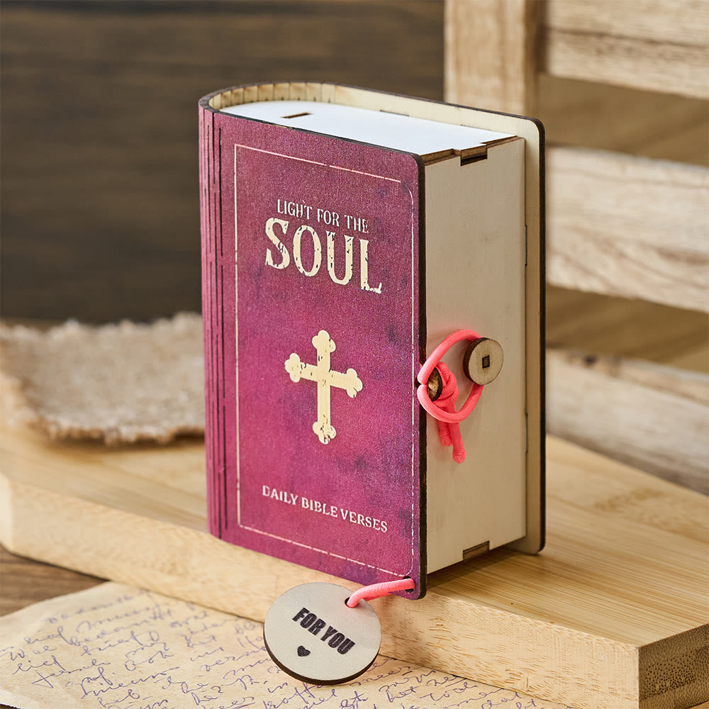 Christianartworkshop Handmade Wooden Verse Card Box: Quiet Reminder of Comfort & Grace - image 3