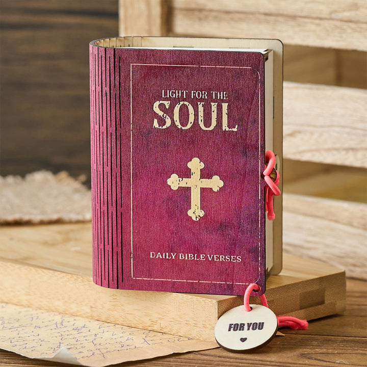 Christianartworkshop Handmade Wooden Verse Card Box: Quiet Reminder of Comfort & Grace - image 5