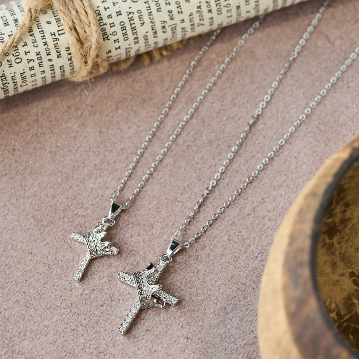 Christianartworkshop Cross & Crown Sparkle Necklace (2 Sizes): Embody Faith and Regal Devotion - image 3
