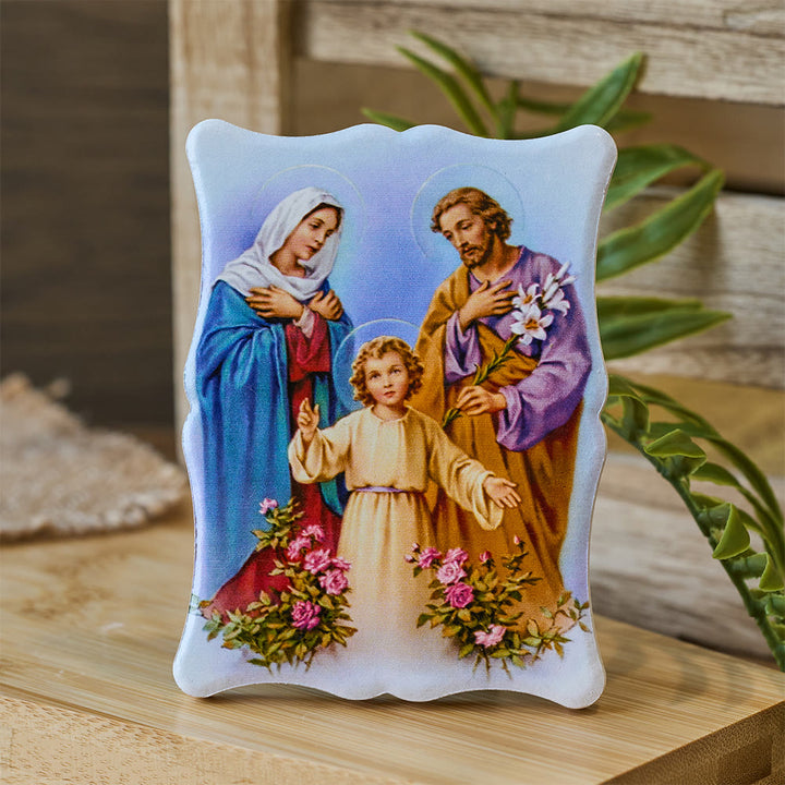 Christianartworkshop Vibrant Holy Family Ceramic Ornament: A Symbol of Familial Love and Grace - image 2
