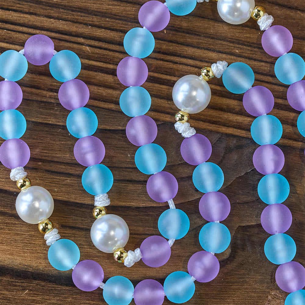 Christianartworkshop Dreamy Purple & Blue Pastel Serenity Our Lady Rosary: Delicate Faith Companion - image 5