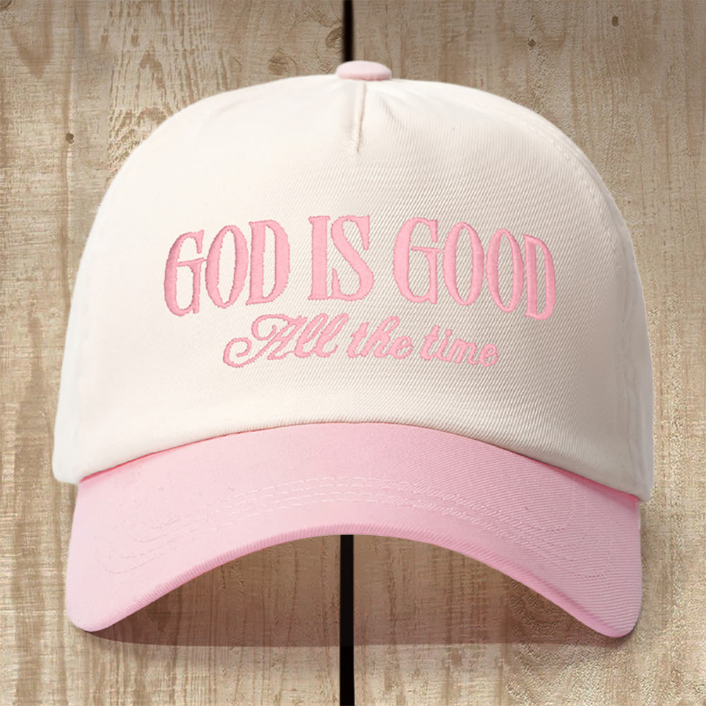 Christianartworkshop Encouraging God Is Good Cap: Thoughtful Gift for Every Believer - Pink - image 2