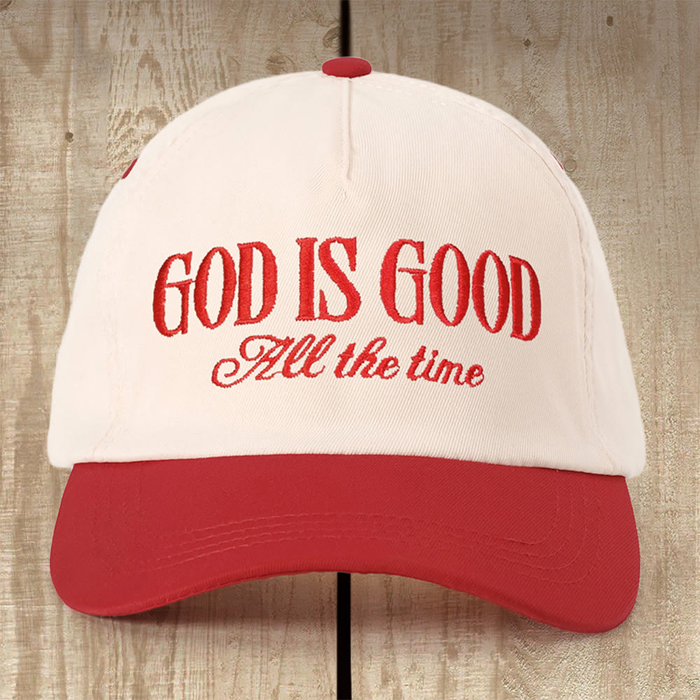 Christianartworkshop Encouraging God Is Good Cap: Thoughtful Gift for Every Believer - Red - image 4