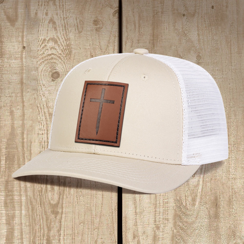 Christianartworkshop Rugged Cross Trucker Cap: A Confident Witness of Faith in Daily Life - image 1
