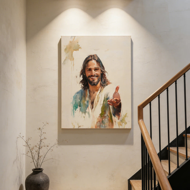 Christianartworkshop Jesus Outstretched Hand Wall Art Prints: A Symbol of His Inviting Grace - image 2