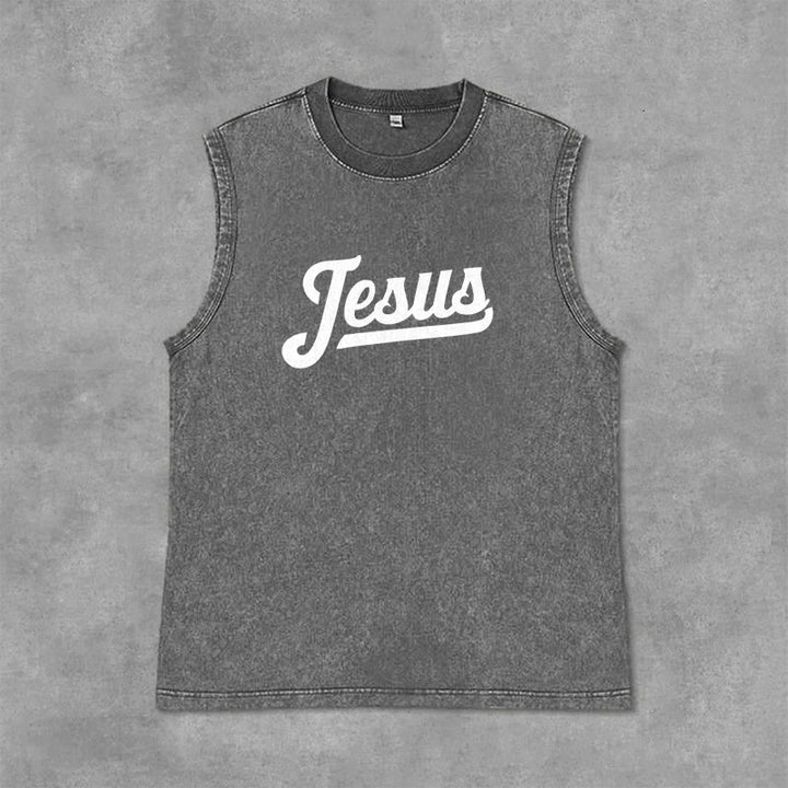 Christianartworkshop Jesus: Crown of Thorns Sketch Unisex Washed Tank Top - image 22