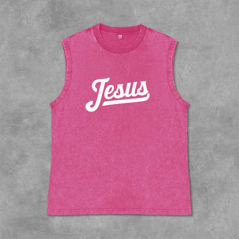 Christianartworkshop Jesus: Crown of Thorns Sketch Unisex Washed Tank Top - image 15