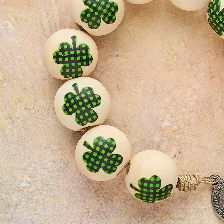 Christianartworkshop Irish Blessing Wood Pocket Rosary for St. Patrick's Day Gift - image 13
