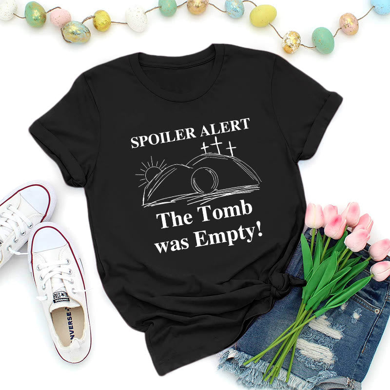 Christianartworkshop Empty Tomb Resurrection Graphic Premium T-Shirt - Black - 2XL - image 1