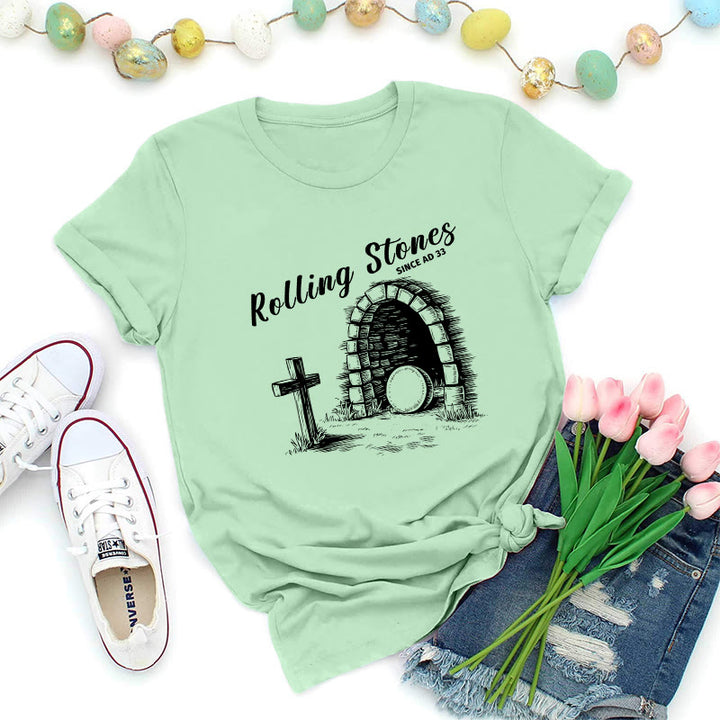 Christianartworkshop Rolling Stones Resurrection Premium T-Shirt - Light Green - 2XL - image 7