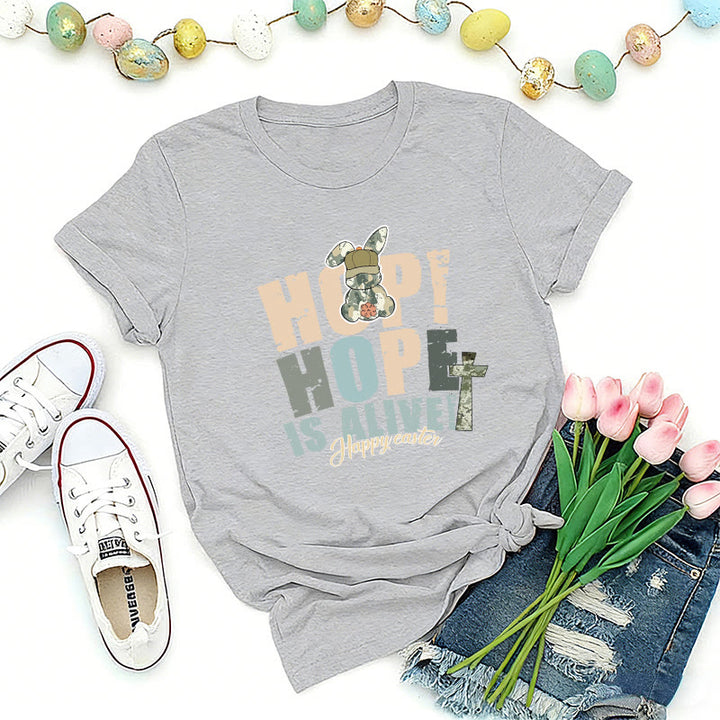 Christianartworkshop Hope Is Alive Easter Premium T-Shirt - Grey - 2XL - image 0