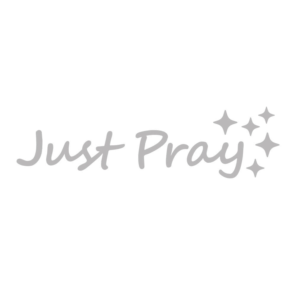 Christianartworkshop Just Pray Star Accent Car Sticker: A Daily Reminder of Prayerful Devotion for Vehicles - Silver - Set of 10 - image 13