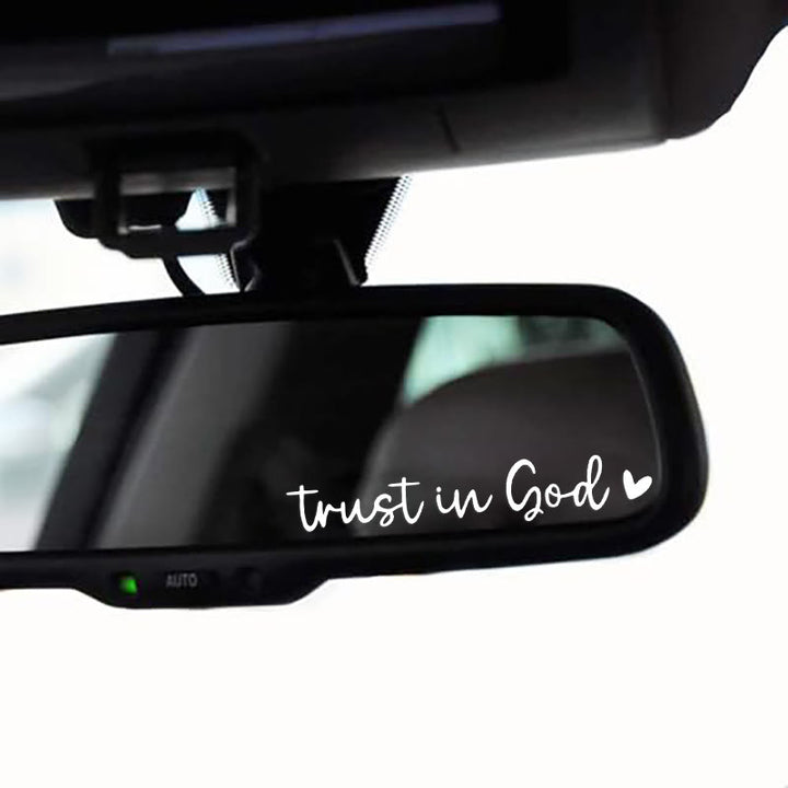 Christianartworkshop Trust in God Heart Accent Car Sticker: A Sacred Nudge to Pray on Every Journey - image 3