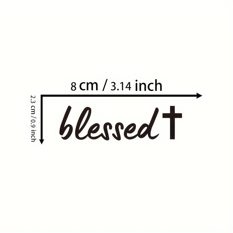 Christianartworkshop Blessed Cross Accent Car Sticker: A Sacred Symbol of Prayer for Daily Travel - image 15