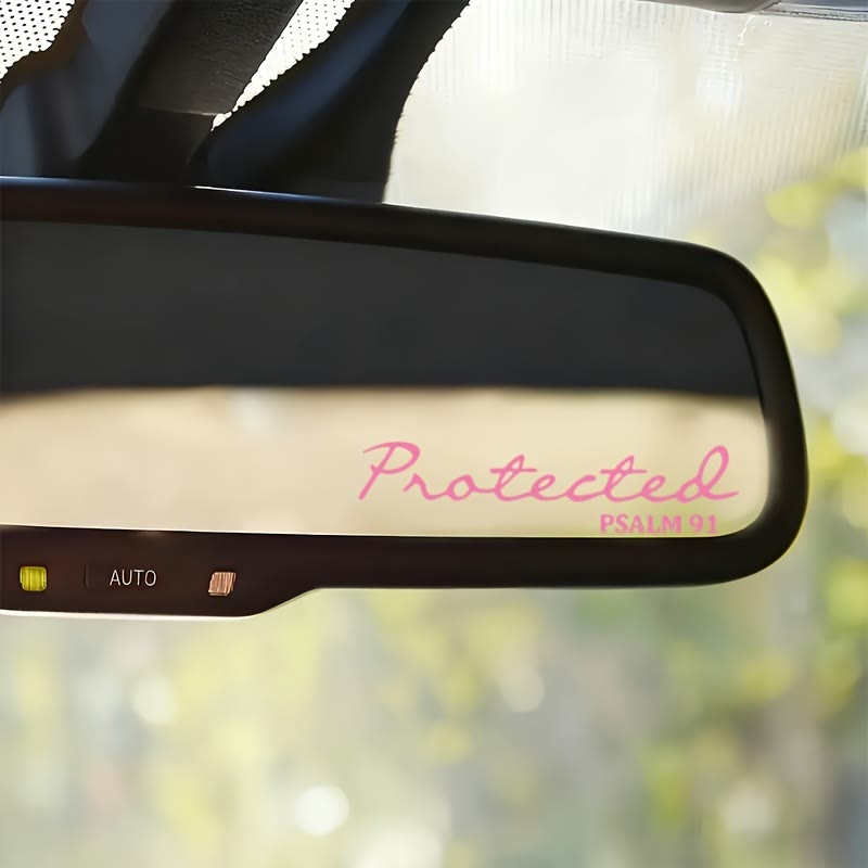Christianartworkshop Psalm 91 Protected Rearview Mirror Car Sticker: Divine Protection Decal for Vehicles - image 6