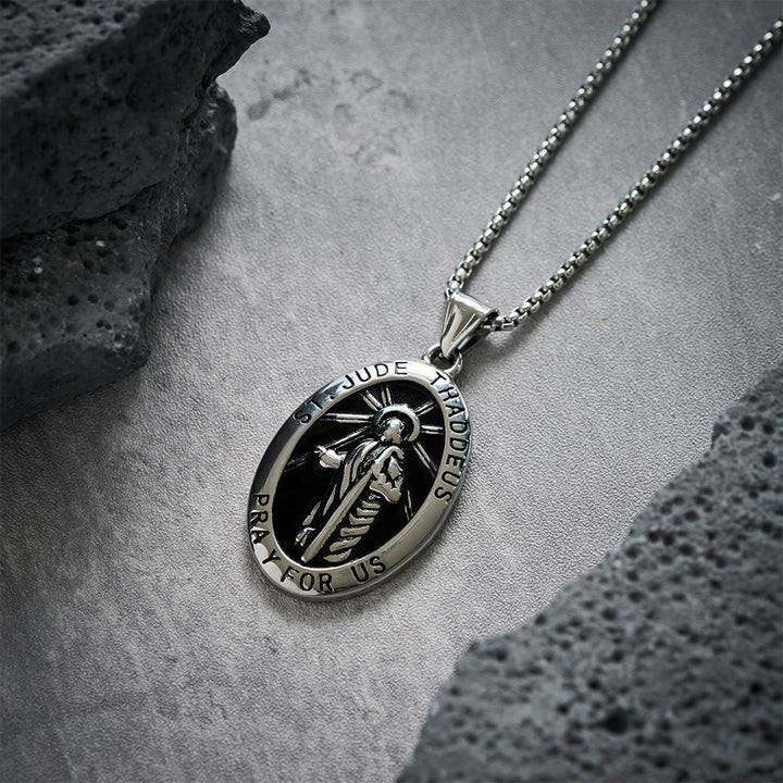 Christianartworkshop St. Jude Thaddeus Pendant Necklace - image 9