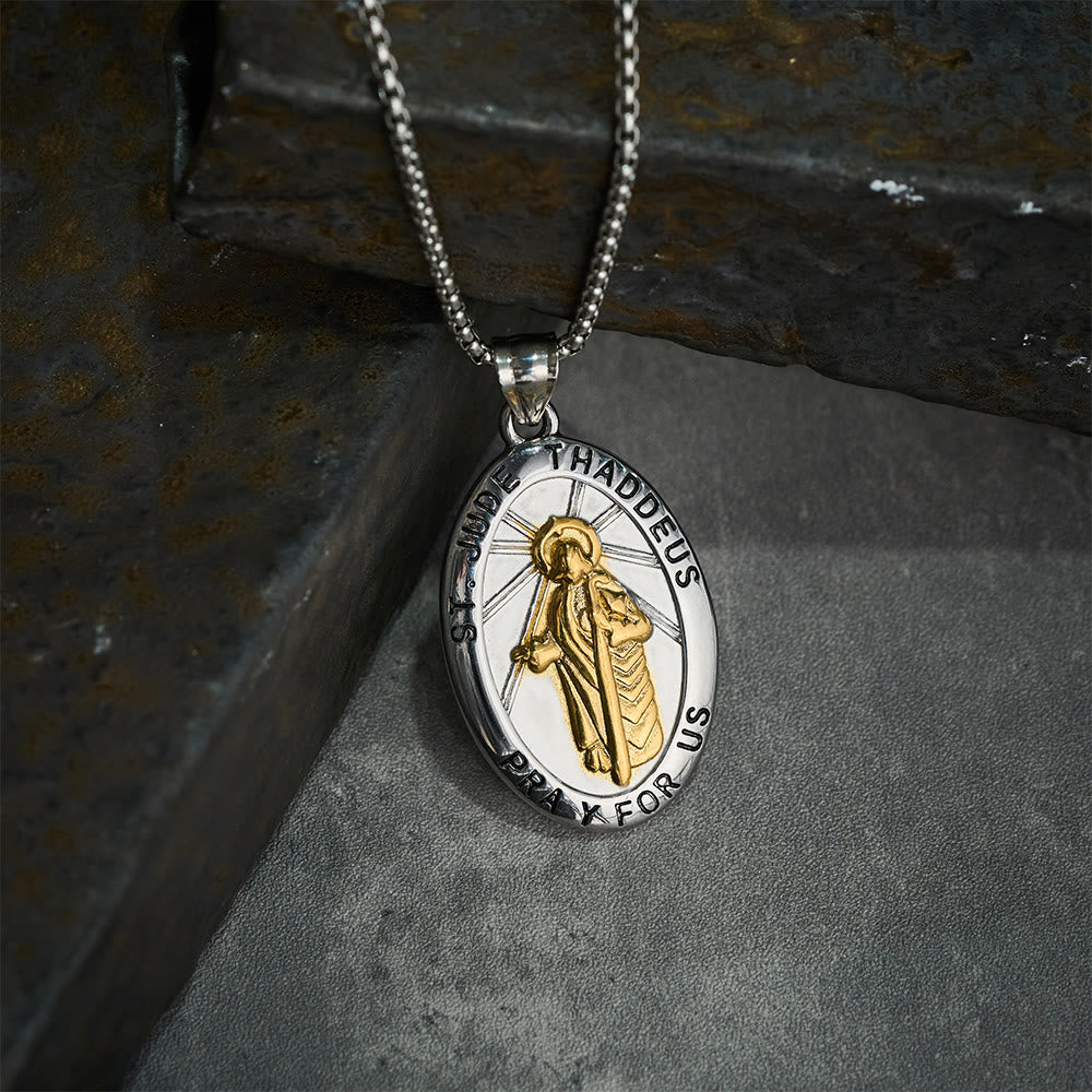 Christianartworkshop St. Jude Thaddeus Pendant Necklace - image 4
