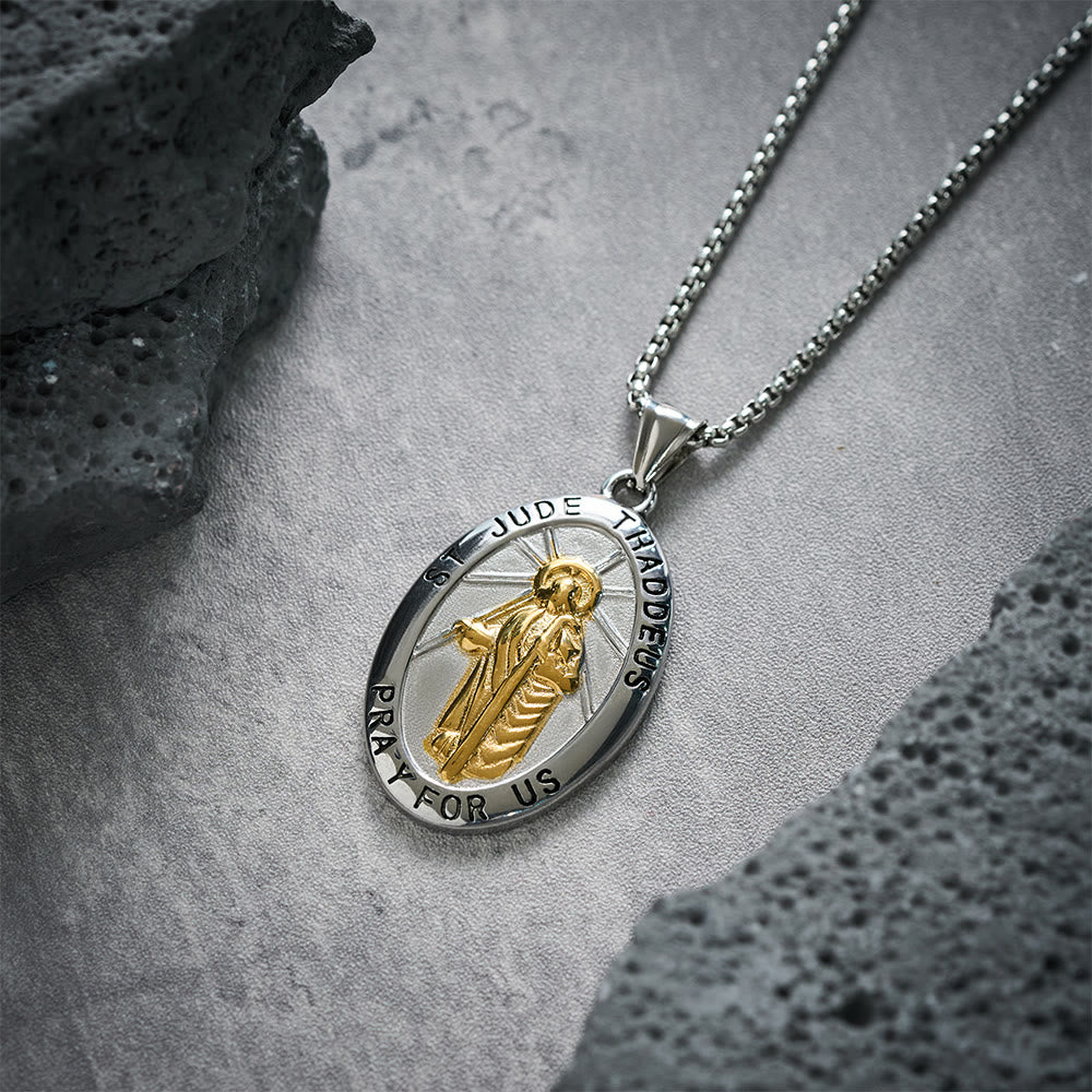 Christianartworkshop St. Jude Thaddeus Pendant Necklace - image 3