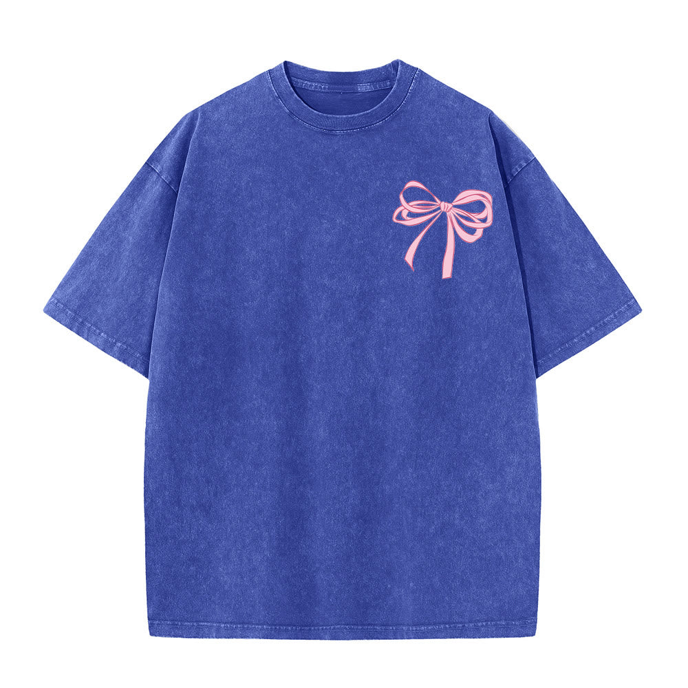 Christianartworkshop God Is Within Her Psalm 46:5 Bow Accent Unisex Washed T-shirt - image 26