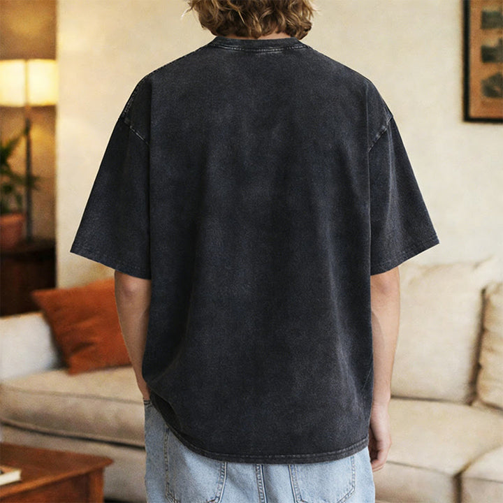 Christianartworkshop Worship Anyway Bold Serif Lettering Unisex Washed T-shirt - image 6