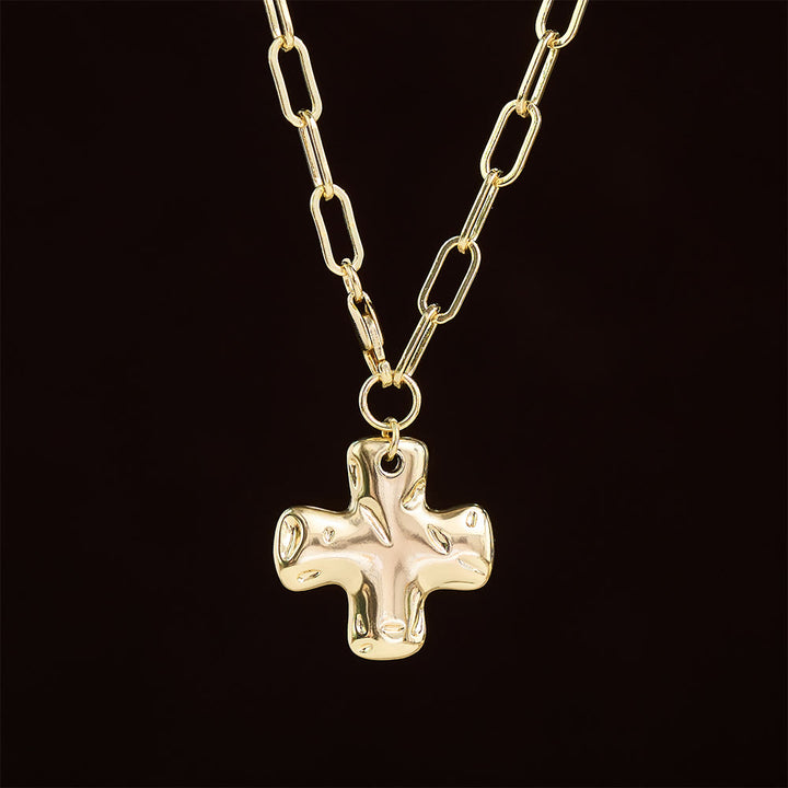 Christianartworkshop Minimalist Cross Paperclip Link Chain Necklace: A Symbol of Modern Faith & Style - image 5