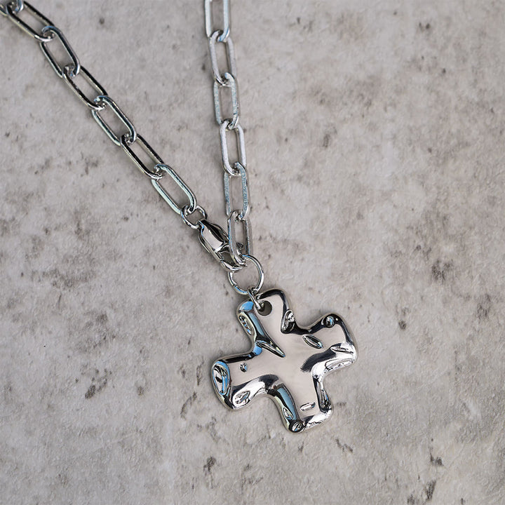 Christianartworkshop Minimalist Cross Paperclip Link Chain Necklace: A Symbol of Modern Faith & Style - image 8