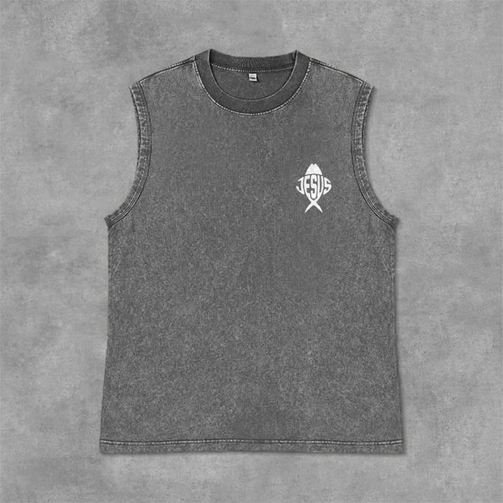 Christianartworkshop With God All Things Are Possible Anchor Unisex Washed Tank Top - image 27