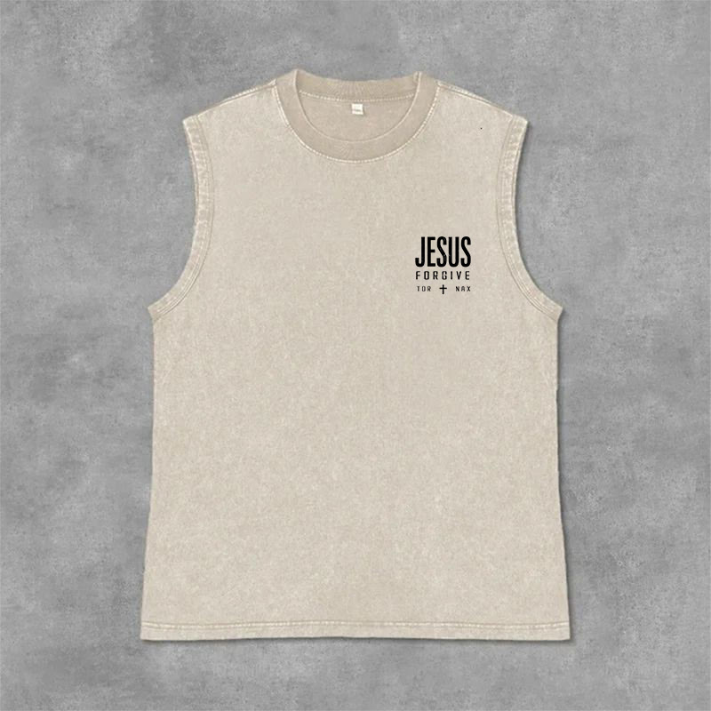 Christianartworkshop Jesus Name Above All Names Unisex Washed Tank Top - image 13