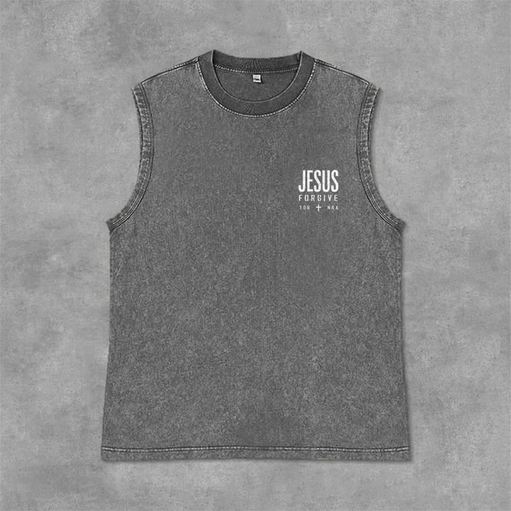 Christianartworkshop Jesus Name Above All Names Unisex Washed Tank Top - image 20