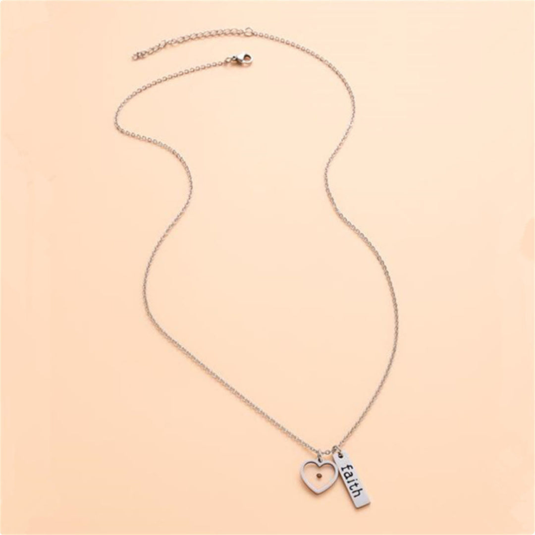 Christianartworkshop Heart & Tear Drop Mustard Seed Faith Necklace: A Symbol of Tiny yet Powerful Faith - image 2