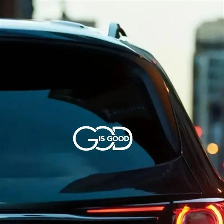 Christianartworkshop GOD IS GOOD Car Decal: Symbol of Faith and Blessing on the Road - image 2