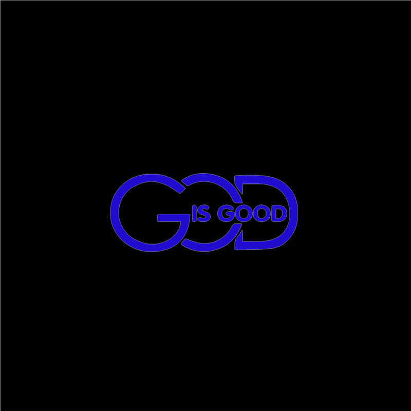 Christianartworkshop GOD IS GOOD Car Decal: Symbol of Faith and Blessing on the Road - Blue - 10pcs - image 11