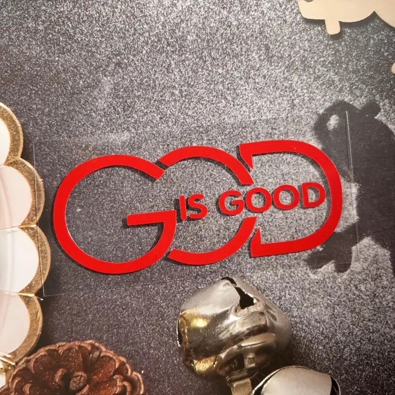 Christianartworkshop GOD IS GOOD Car Decal: Symbol of Faith and Blessing on the Road - image 9