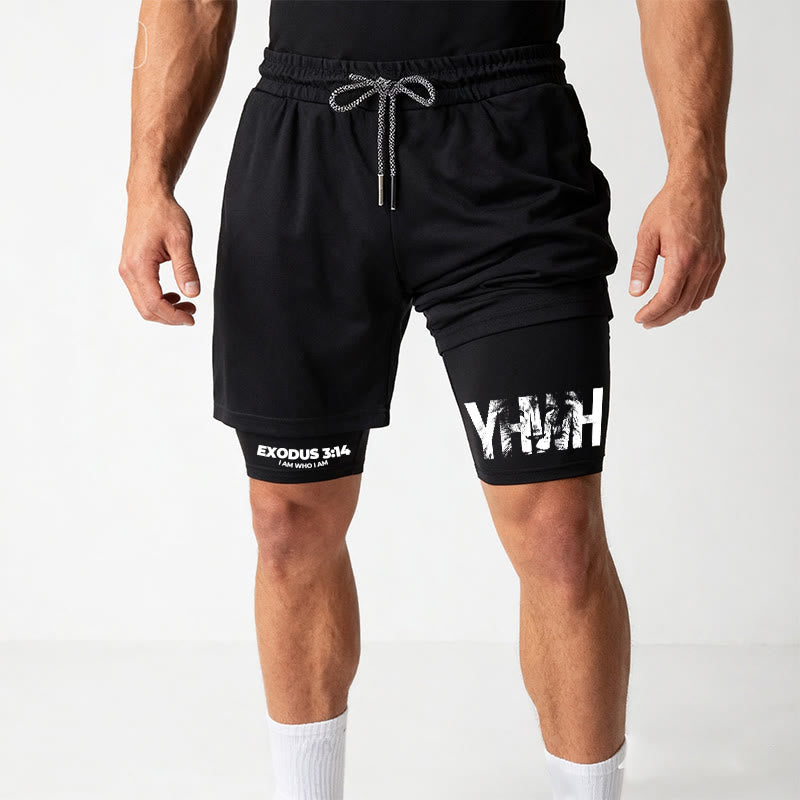 Christianartworkshop I AM WHO I AM Faith Performance Shorts - image 1