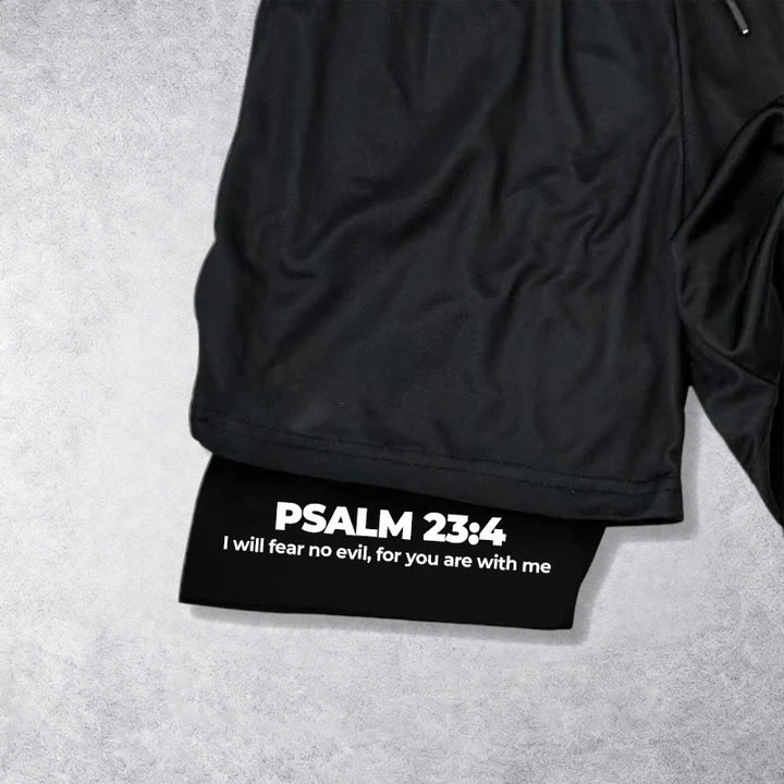 Christianartworkshop Psalm 23 I Will Fear No Evil Printed Shorts - image 16