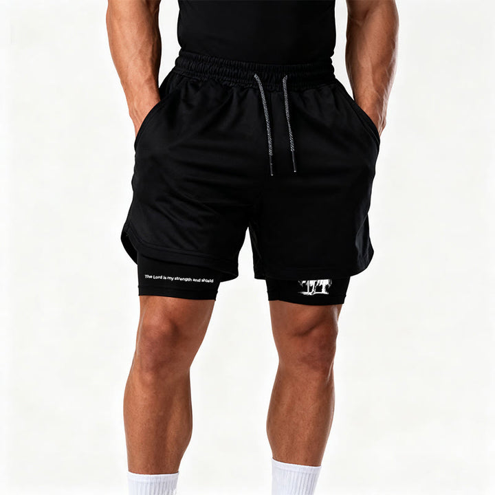 Christianartworkshop The Lord Is My Strength and Shield Knight Performance Shorts - image 12