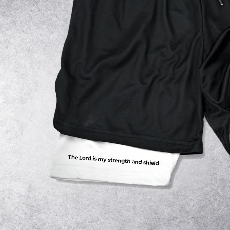 Christianartworkshop The Lord Is My Strength and Shield Knight Performance Shorts - image 3