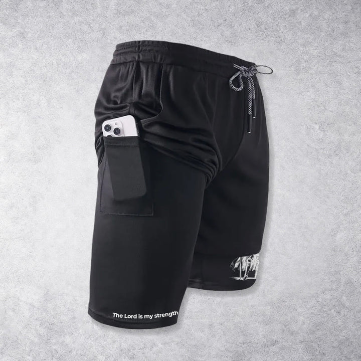 Christianartworkshop The Lord Is My Strength and Shield Knight Performance Shorts - image 11