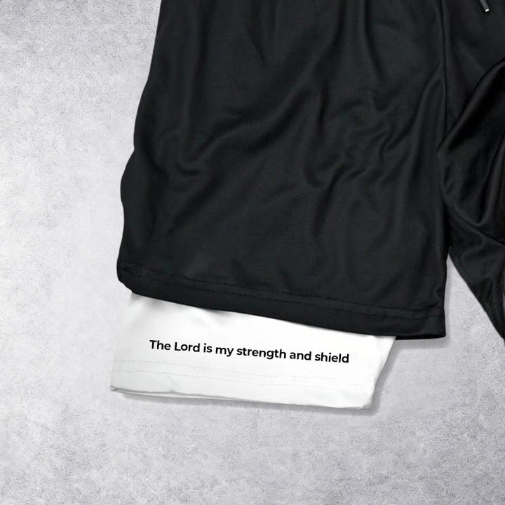Christianartworkshop The Lord Is My Strength and Shield Knight Performance Shorts - image 7