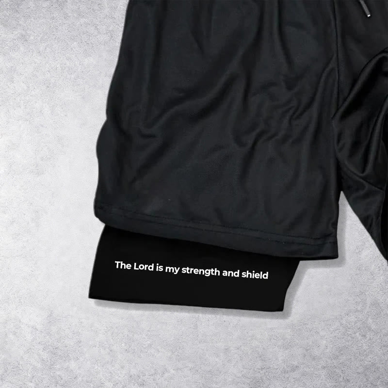 Christianartworkshop The Lord Is My Strength and Shield Knight Performance Shorts - image 17