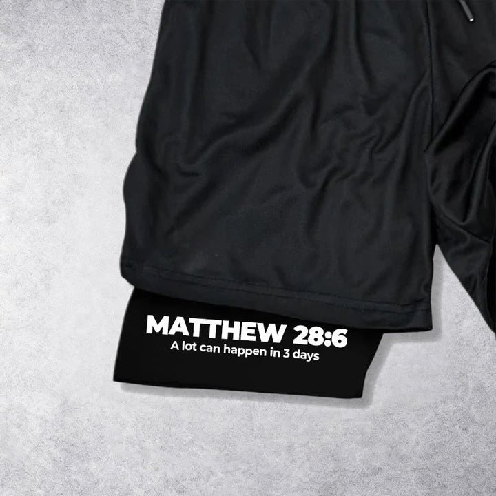 Christianartworkshop Matthew 28:6 He Is Risen Resurrection Performance Shorts - image 13