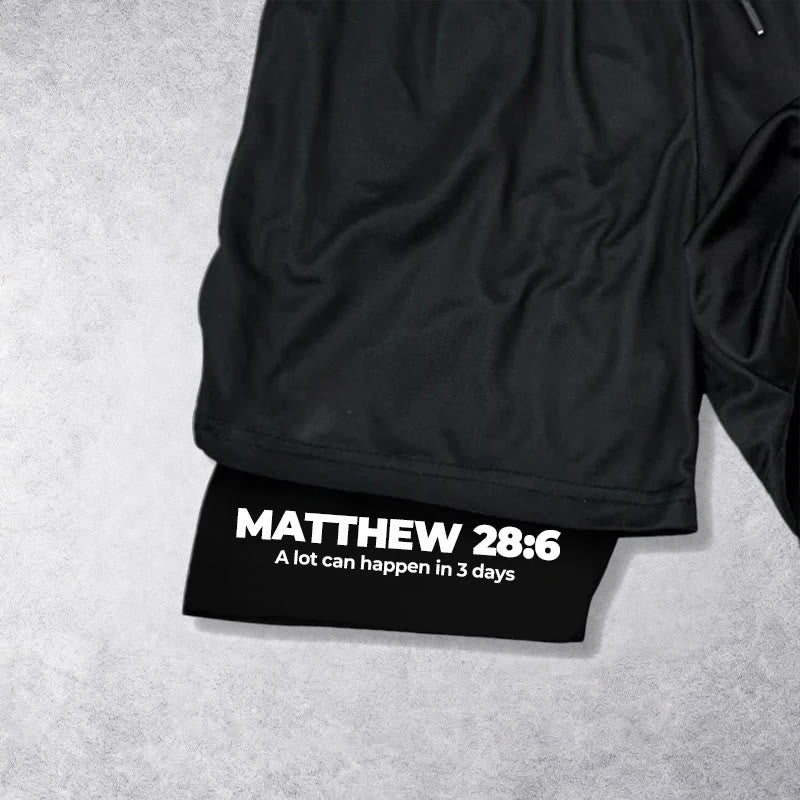 Christianartworkshop Matthew 28:6 He Is Risen Resurrection Performance Shorts - image 16