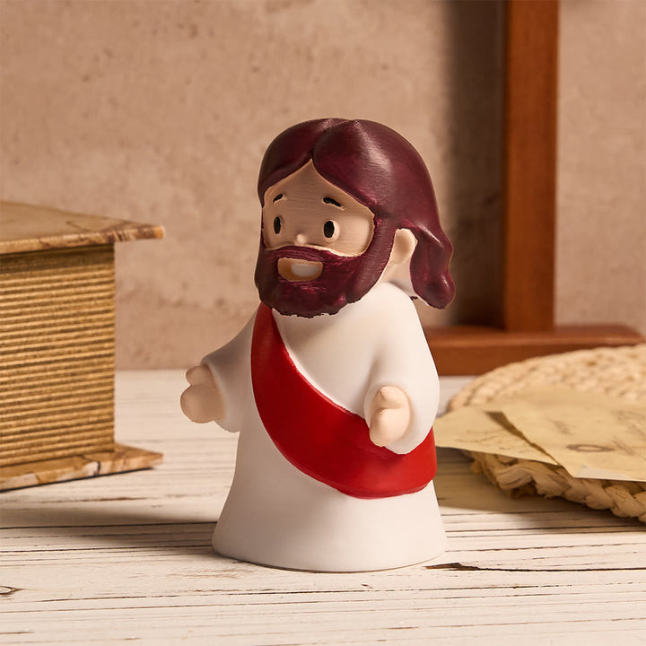 Christianartworkshop Glowing Jesus Tap Light Easter Ornament: Merge Playful Charm with His Care - image 7