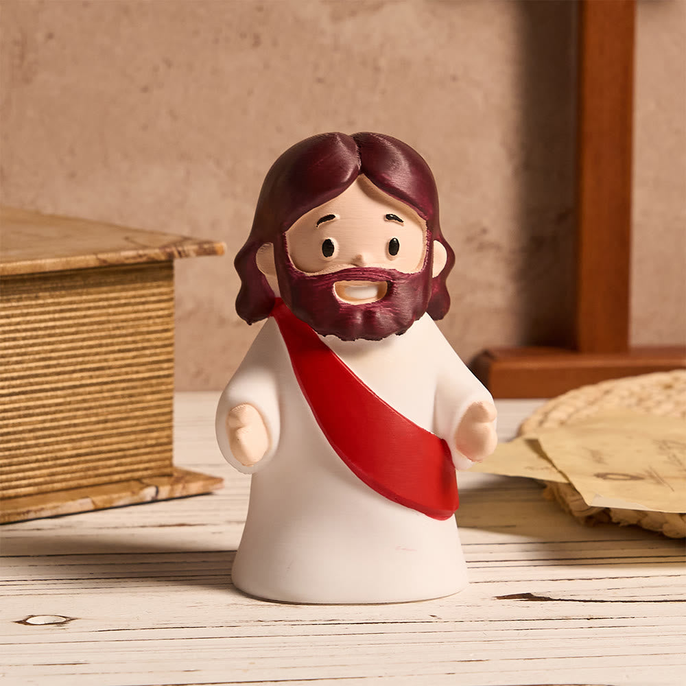 Christianartworkshop Glowing Jesus Tap Light Easter Ornament: Merge Playful Charm with His Care - image 10