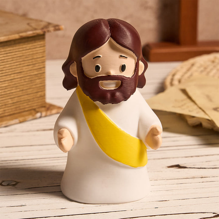 Christianartworkshop Glowing Jesus Tap Light Easter Ornament: Merge Playful Charm with His Care - image 17