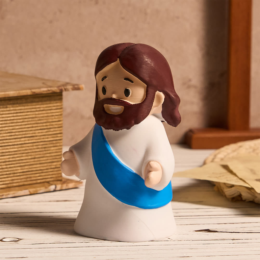 Christianartworkshop Glowing Jesus Tap Light Easter Ornament: Merge Playful Charm with His Care - image 25