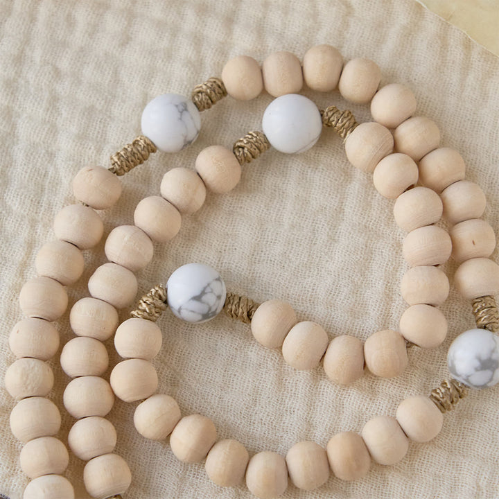 Christianartworkshop Tranquil Devotion Wood Rosary: Turquoise Accents for Daily Prayer - image 3